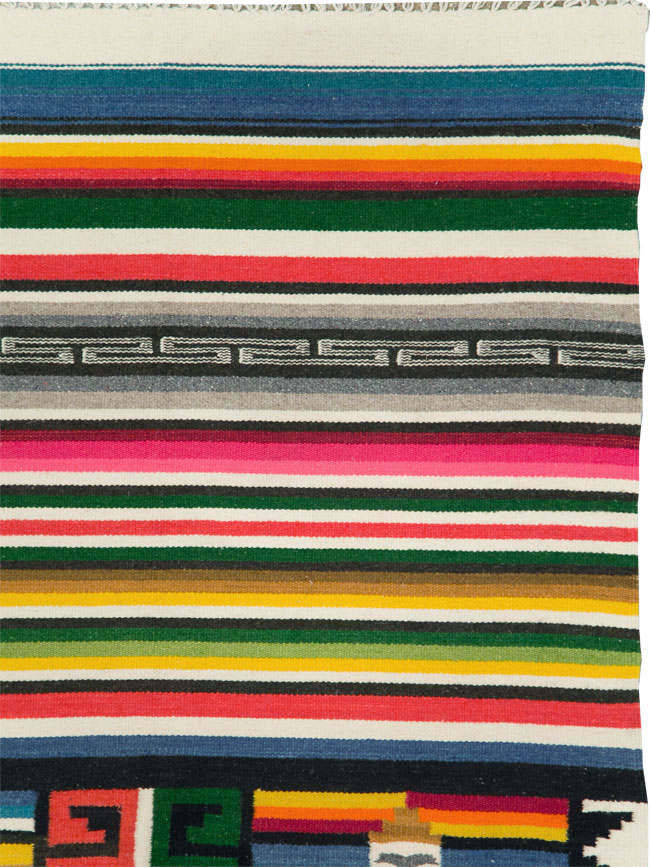 Vintage Persian Pictorial Kilim, No.28055 - Galerie Shabab