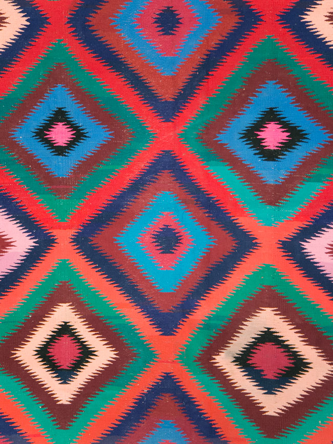 Vintage Persian Flatweave Kilim Gallery Carpet, No.28057 - Galerie Shabab