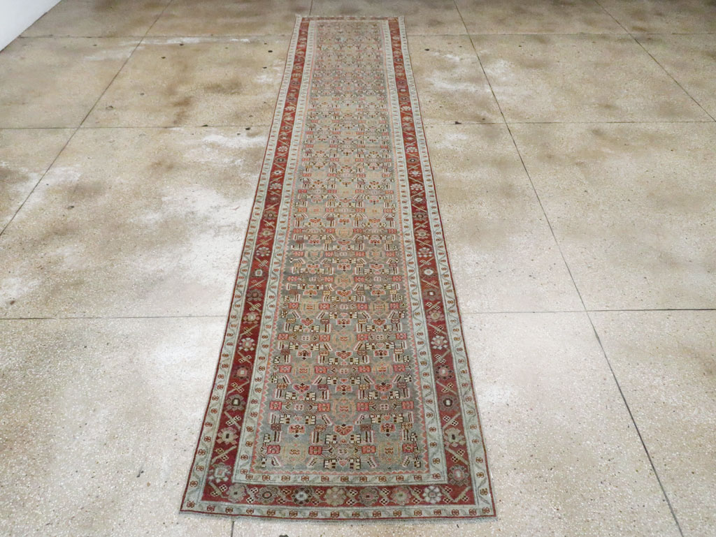 Vintage Persian Malayer Runner, No.28066 - Galerie Shabab