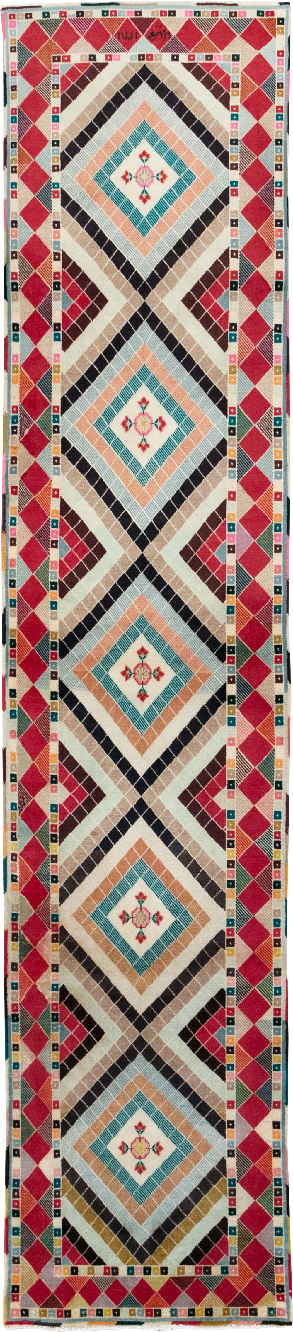 Vintage Persian Mashad Runner, No.28068 - Galerie Shabab