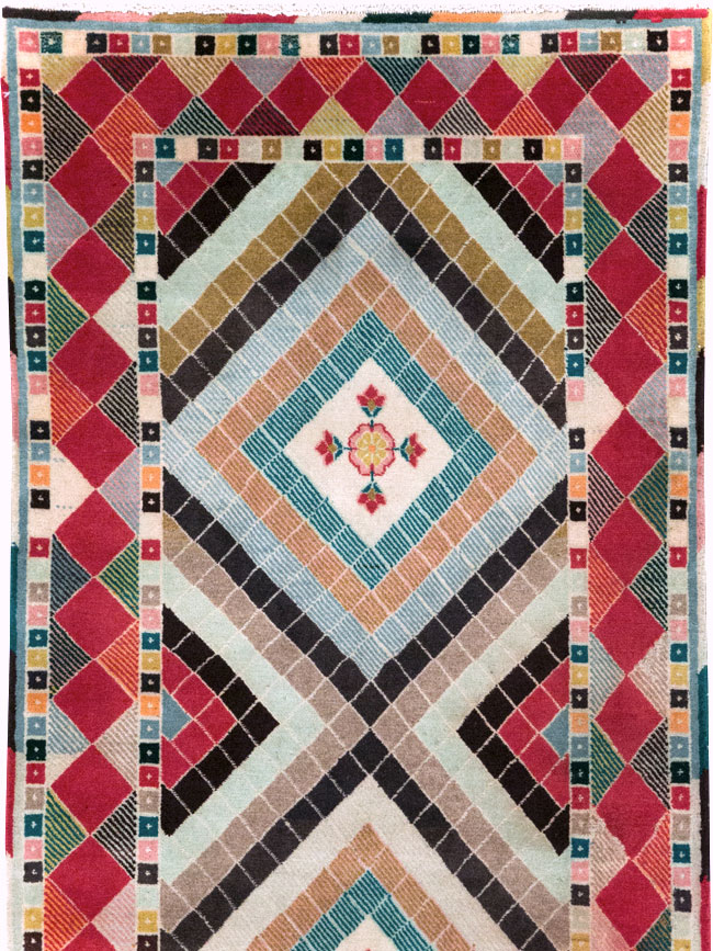 Vintage Persian Mashad Runner, No.28068 - Galerie Shabab