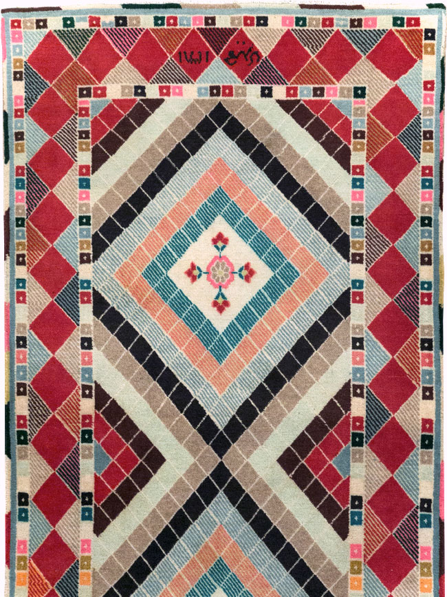 Vintage Persian Mashad Runner, No.28068 - Galerie Shabab