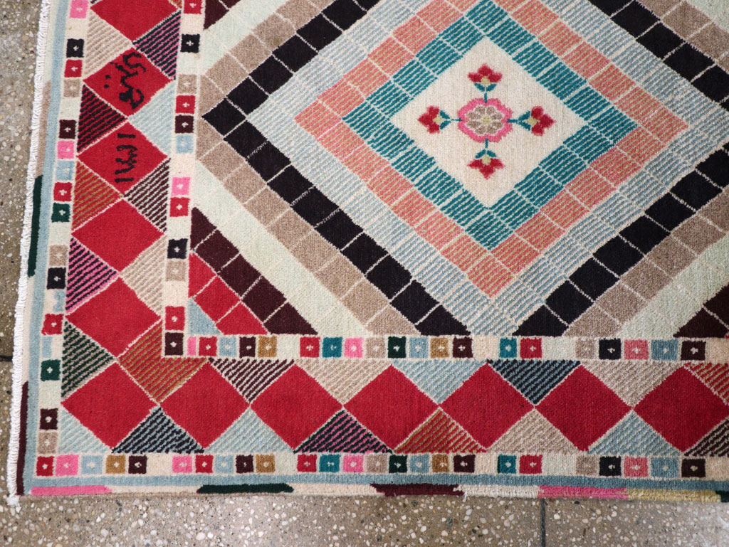 Vintage Persian Mashad Runner, No.28068 - Galerie Shabab