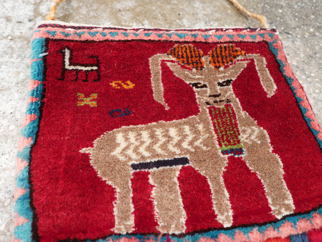 Vintage Persian Shiraz Bag Face, No.28075 - Galerie Shabab