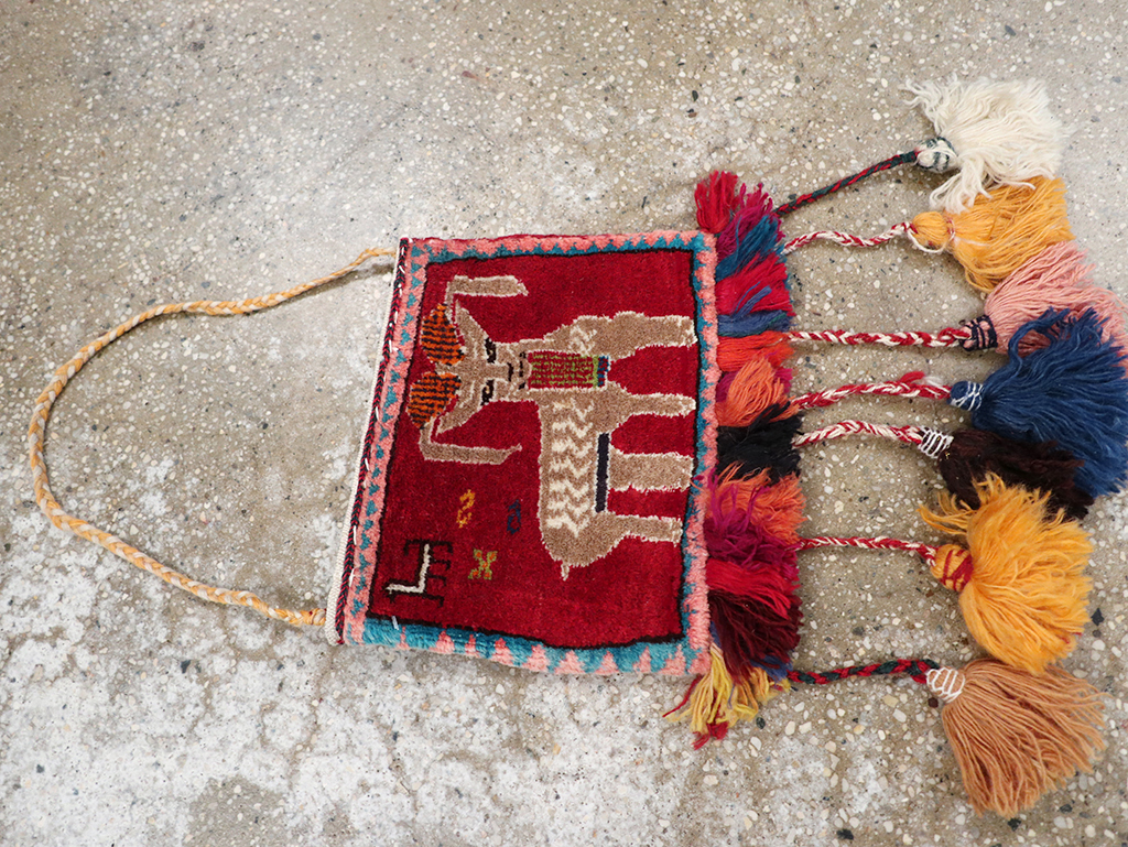 Vintage Persian Shiraz Bag Face, No.28075 - Galerie Shabab