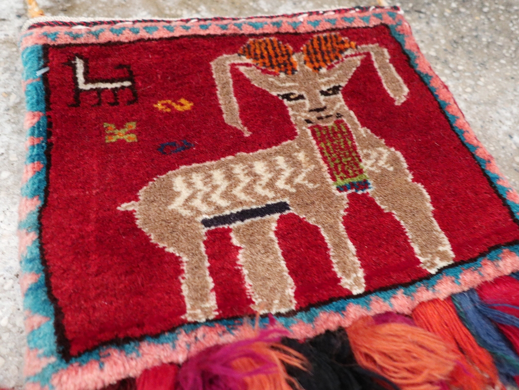 Vintage Persian Shiraz Bag Face, No.28075 - Galerie Shabab