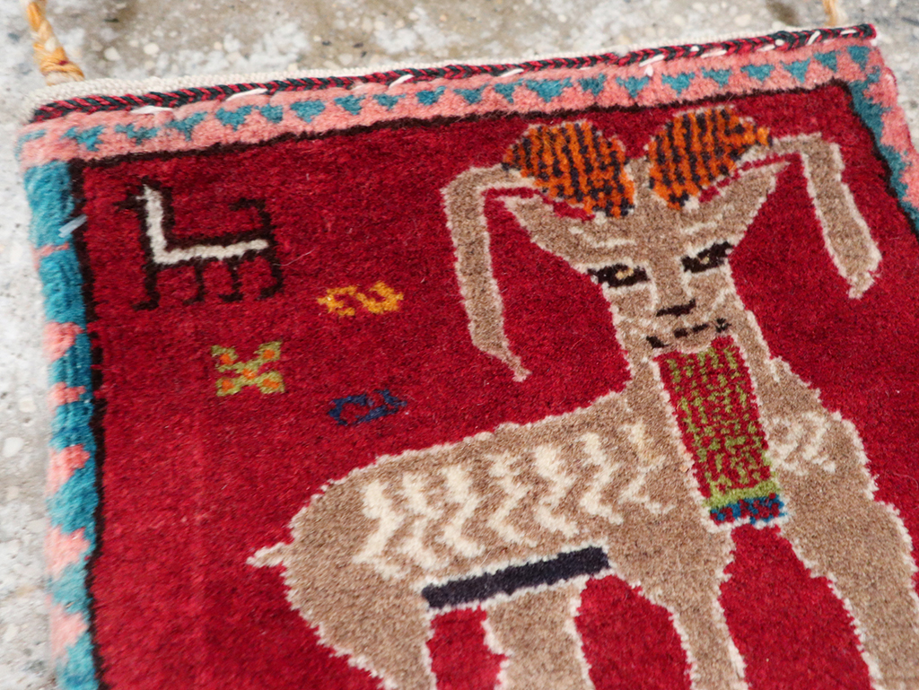 Vintage Persian Shiraz Bag Face, No.28075 - Galerie Shabab