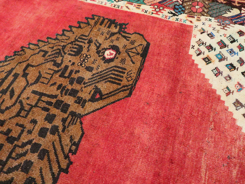 Vintage Pictorial Gabbeh Rug, No.28076 - Galerie Shabab