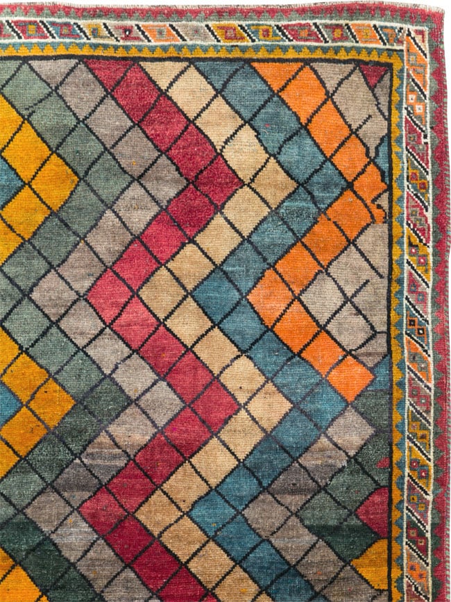 Vintage Persian Gabbeh Rug, No.28077 - Galerie Shabab