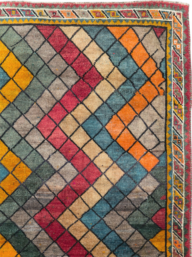 Vintage Persian Gabbeh Rug, No.28077 - Galerie Shabab