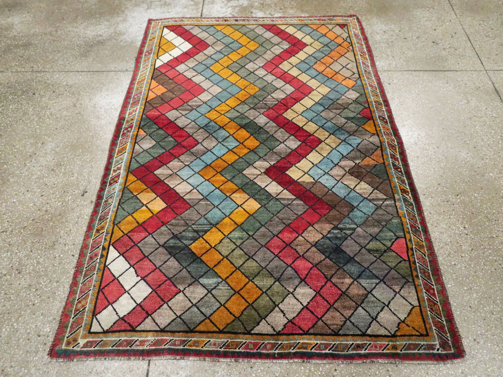 Vintage Persian Gabbeh Rug, No.28077 - Galerie Shabab