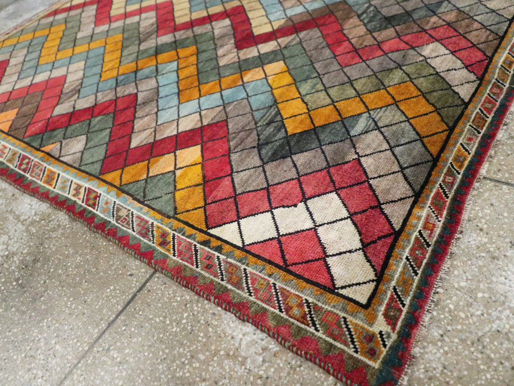 Vintage Persian Gabbeh Rug, No.28077 - Galerie Shabab