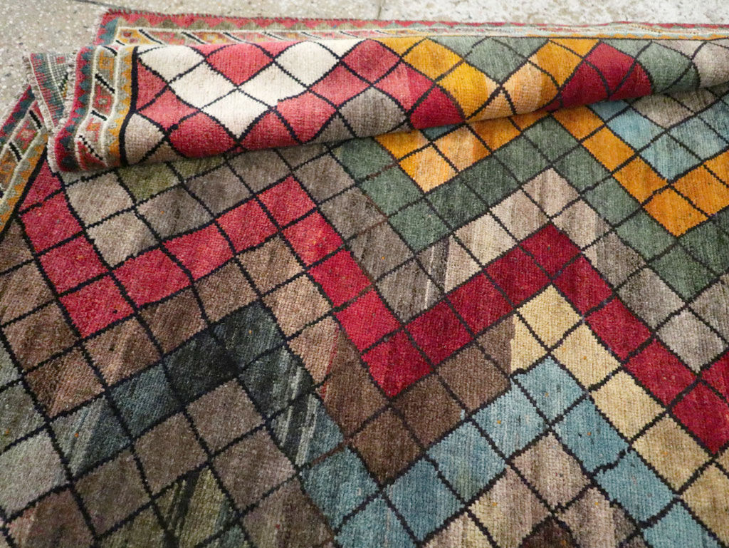 Vintage Persian Gabbeh Rug, No.28077 - Galerie Shabab