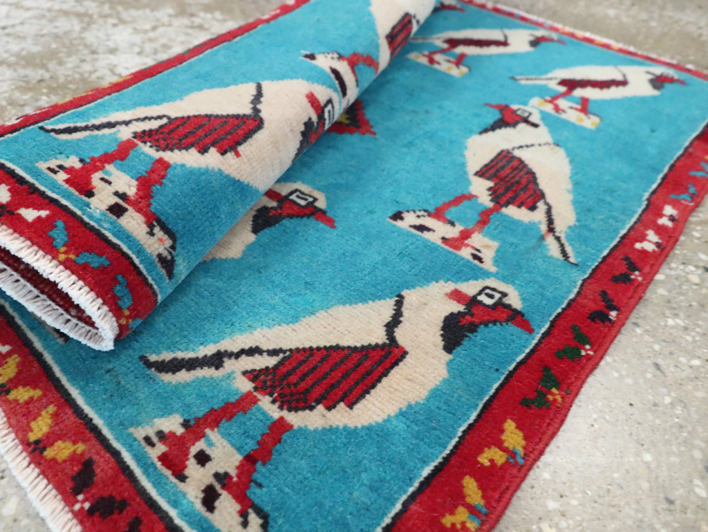 Vintage Persian Shiraz Pictorial Rug, No.28080 - Galerie Shabab