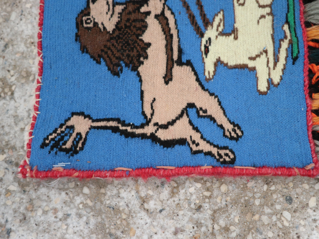 Vintage Persian Shiraz Pictorial Bag, No.28081 - Galerie Shabab