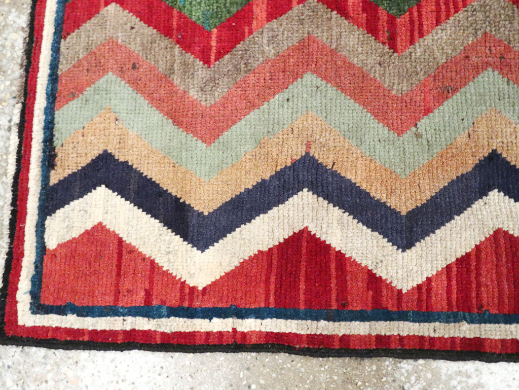 Vintage Persian Gabbeh Throw Rug, No.28083 - Galerie Shabab