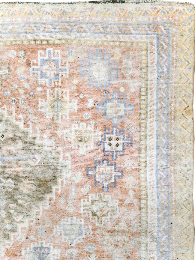 Vintage Persian Cotton Shiraz Accent Rug, No.28086 - Galerie Shabab