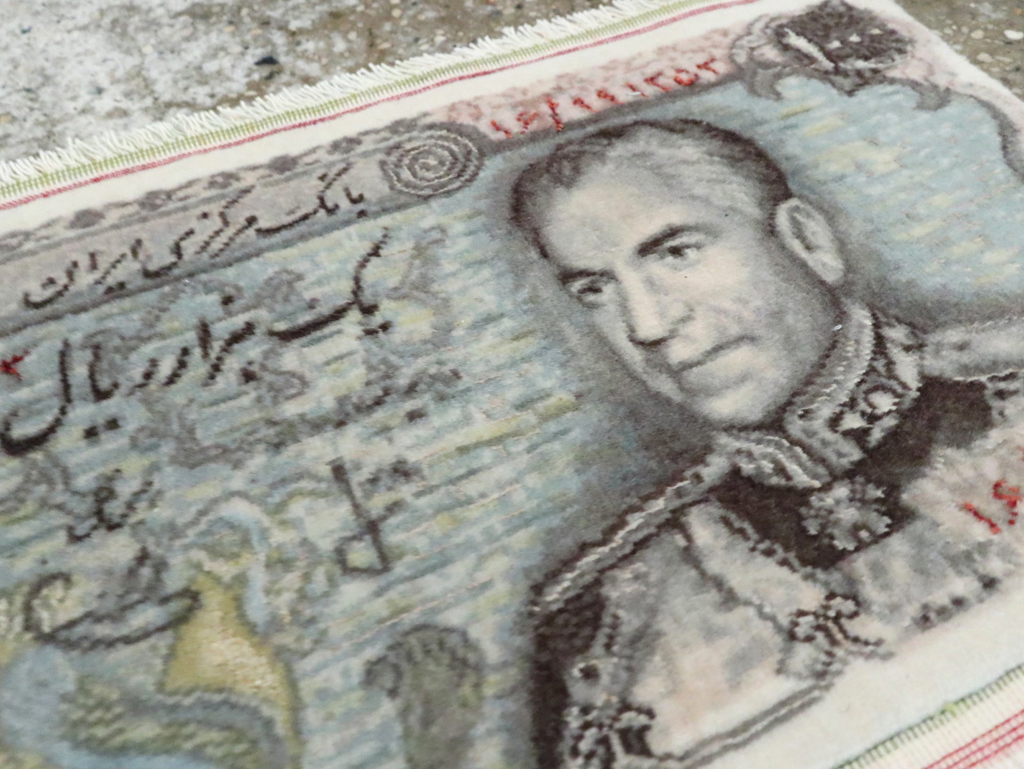 Vintage Persian Tabriz Pictorial Rug, No.28090 - Galerie Shabab