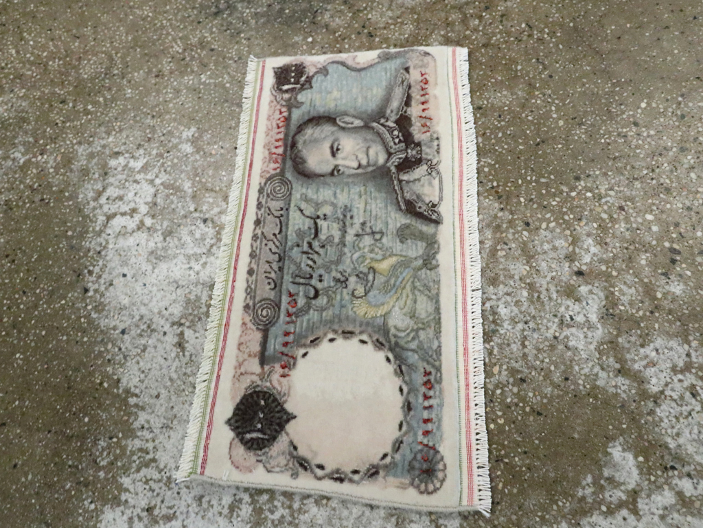 Vintage Persian Tabriz Pictorial Rug, No.28090 - Galerie Shabab