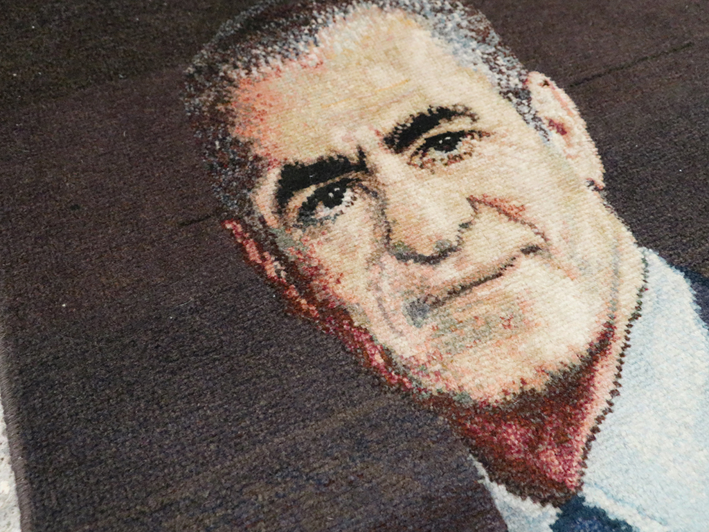 Vintage Persian Tabriz Pictorial Rug, No.28092 - Galerie Shabab