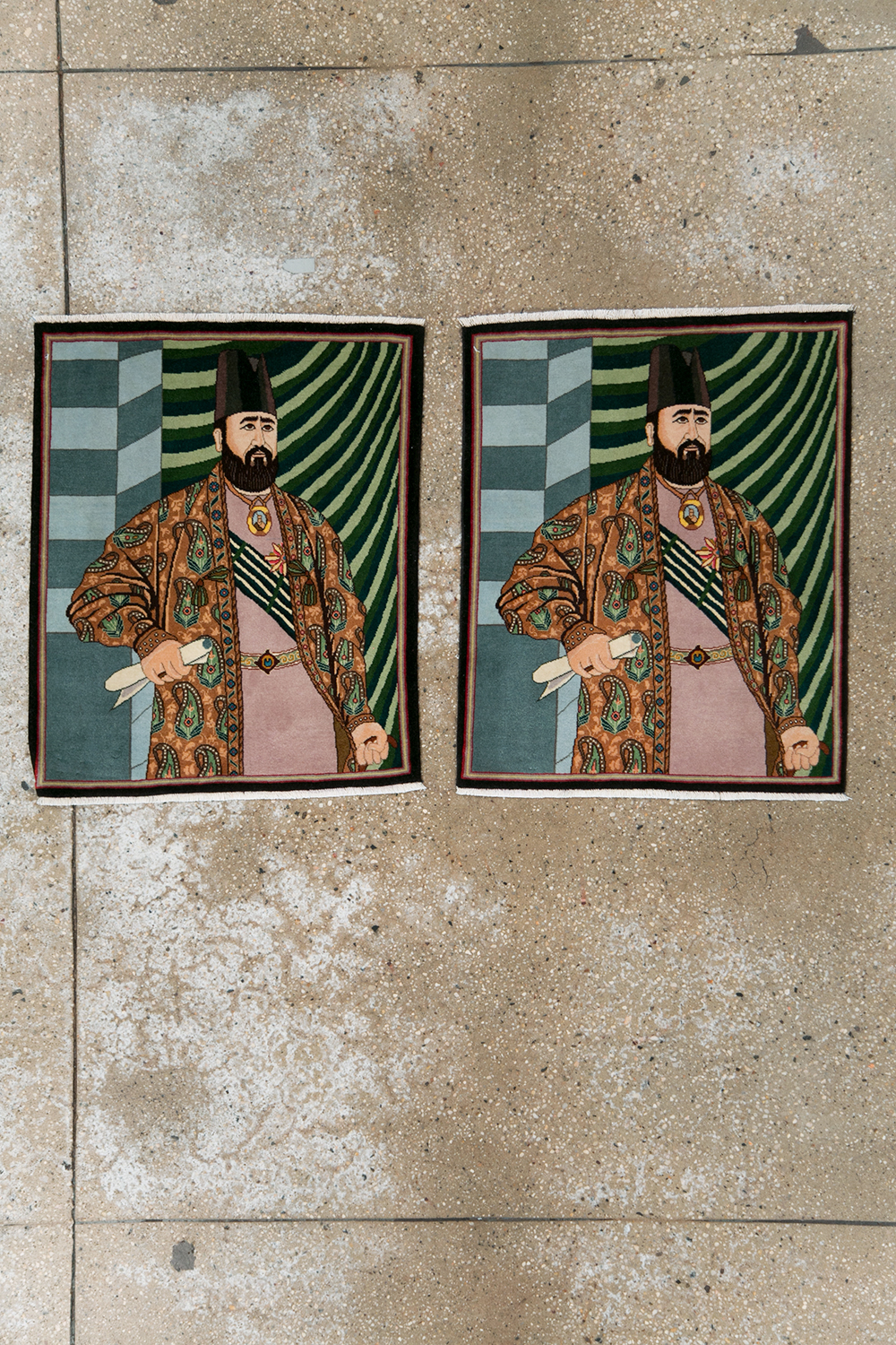 Vintage Persian Tabriz Pictorial Rug (Pair: 1 of 2), No.28093 - Galerie Shabab