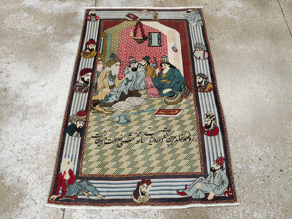 Vintage Persian Tabriz Rug, No.28095 - Galerie Shabab