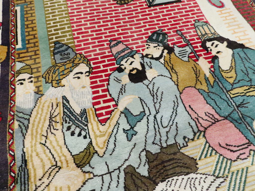 Vintage Persian Tabriz Rug, No.28095 - Galerie Shabab