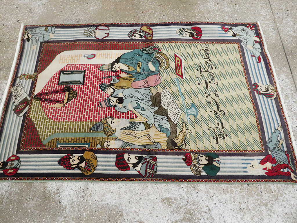 Vintage Persian Tabriz Rug, No.28095 - Galerie Shabab