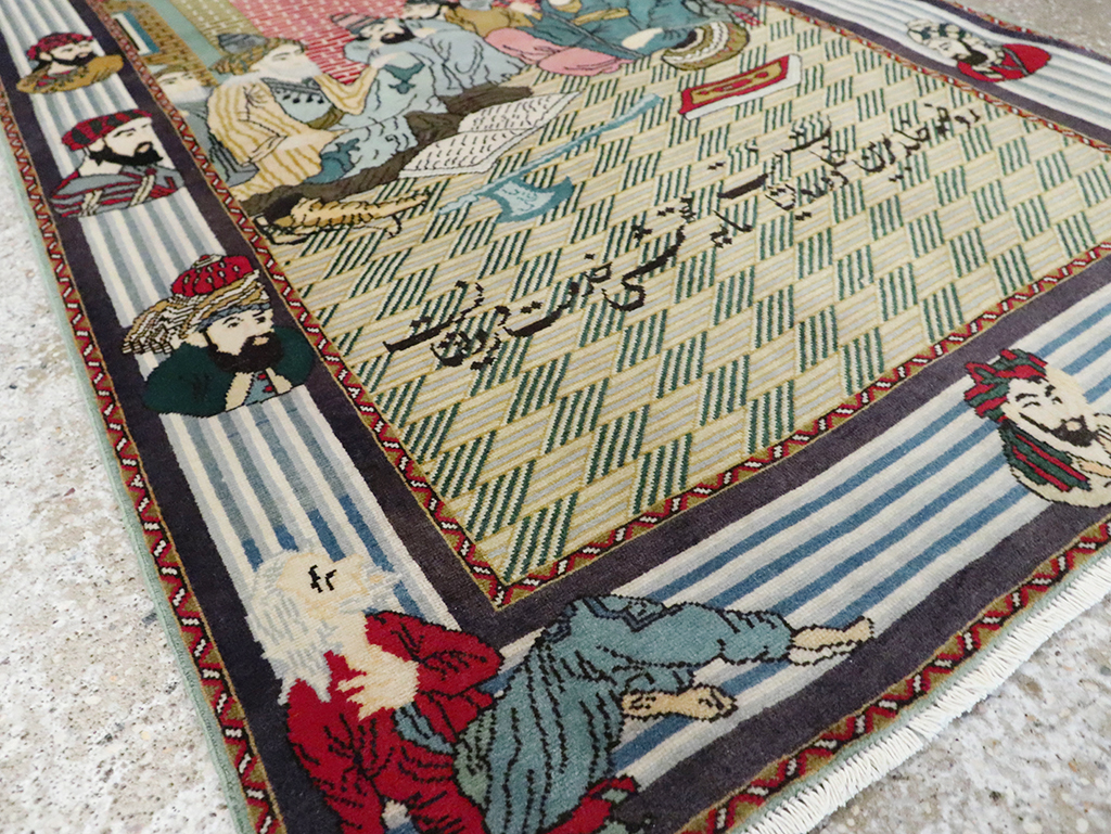 Vintage Persian Tabriz Rug, No.28095 - Galerie Shabab