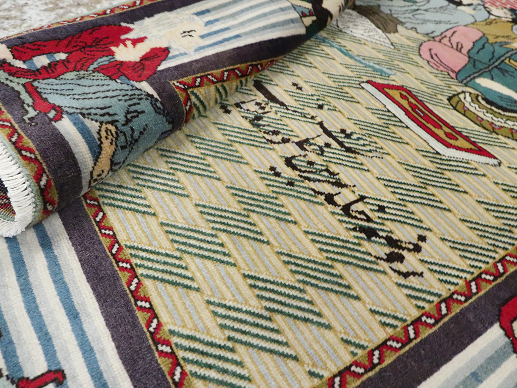 Vintage Persian Tabriz Rug, No.28095 - Galerie Shabab