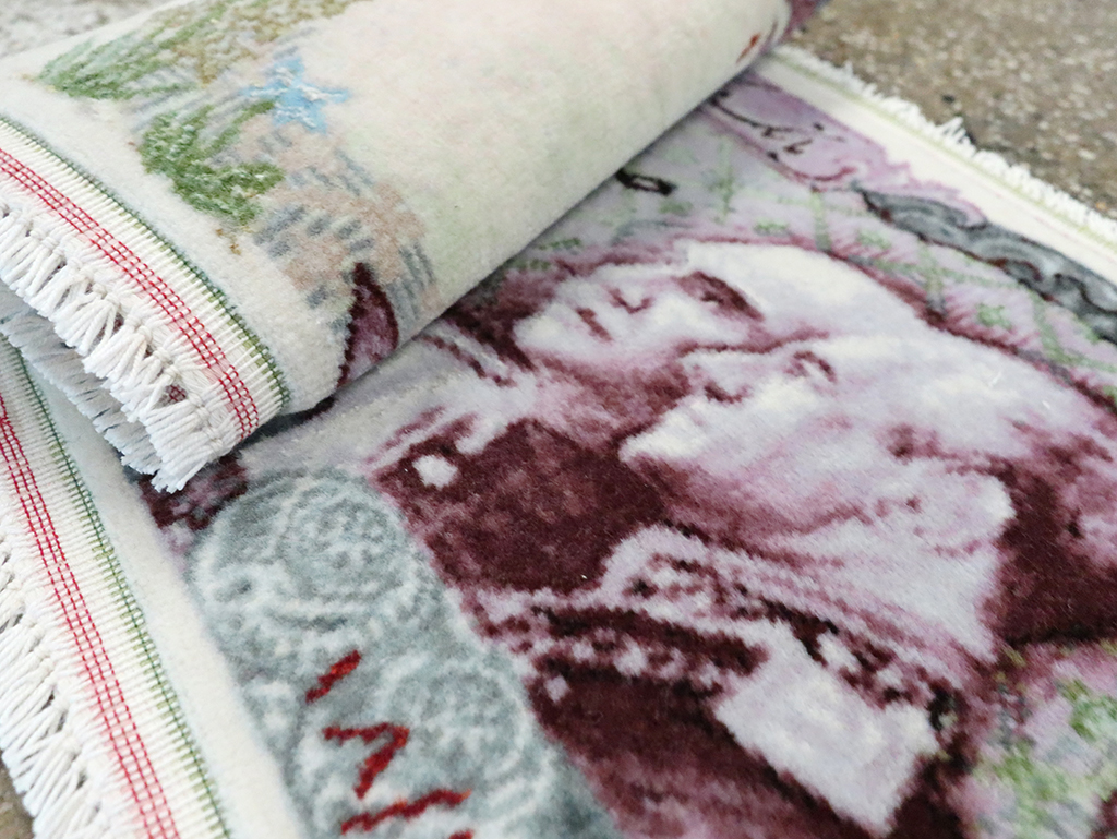 Persian Tabriz Pictorial Rug, No.28096 - Galerie Shabab