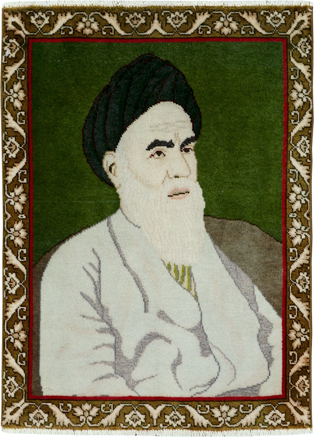 Vintage Persian Tabriz Pictorial Rug, No.28100 - Galerie Shabab