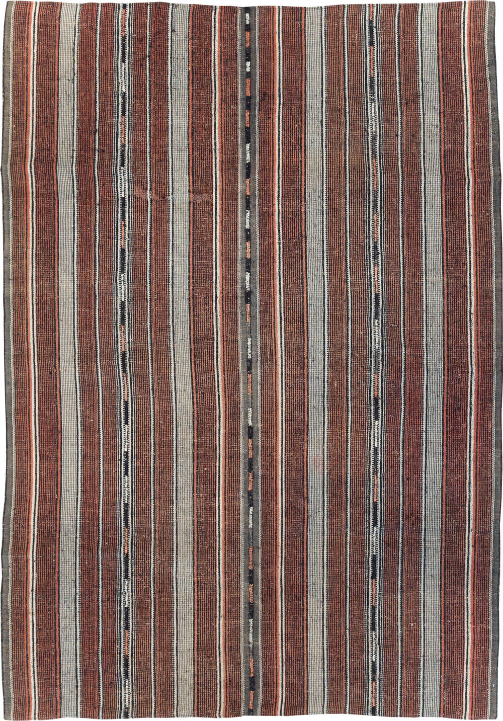 Vintage Persian Flatweave Kilim Accent Rug, No.28110 - Galerie Shabab