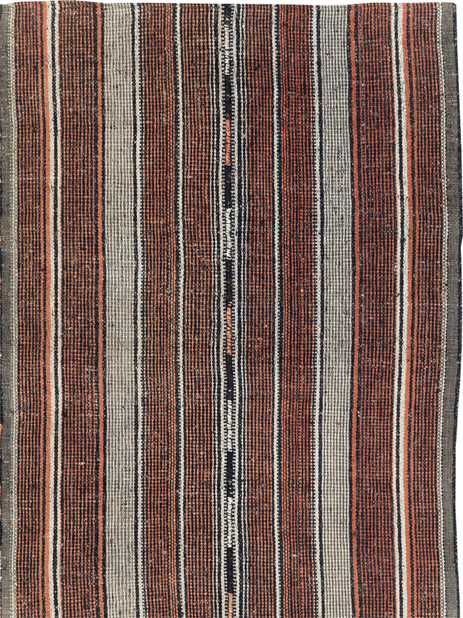 Vintage Persian Flatweave Kilim Accent Rug, No.28110 - Galerie Shabab