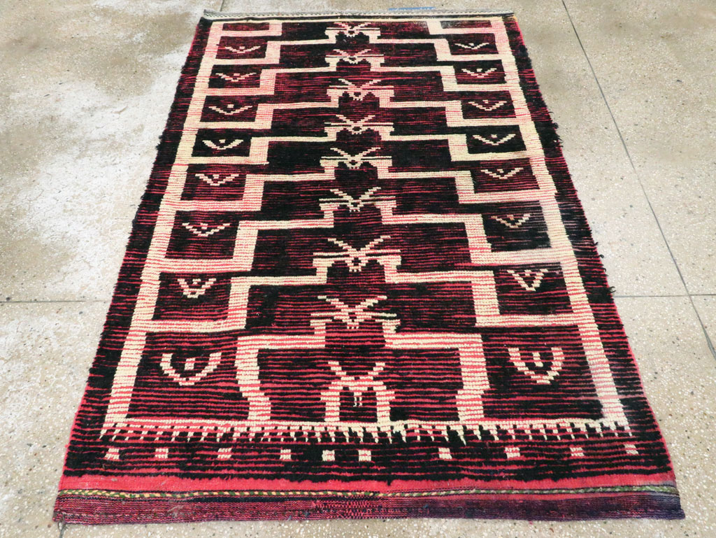 Vintage Turkish Tulu Accent Rug, No.28119 - Galerie Shabab