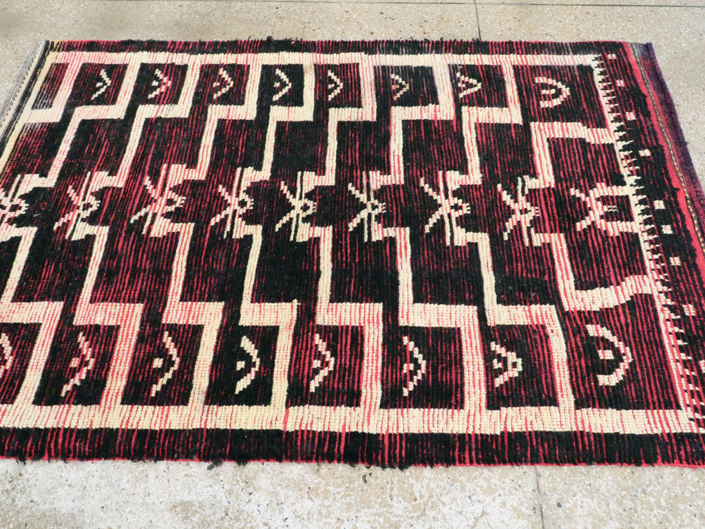 Vintage Turkish Tulu Accent Rug, No.28119 - Galerie Shabab