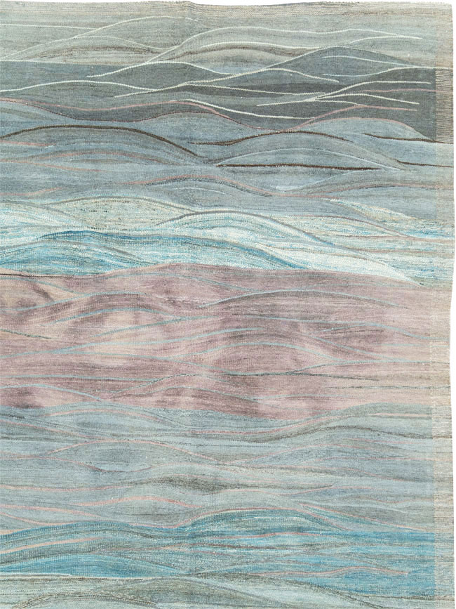 Modern Swedish Inspired Turkish Flatweave, No.28124 - Galerie Shabab