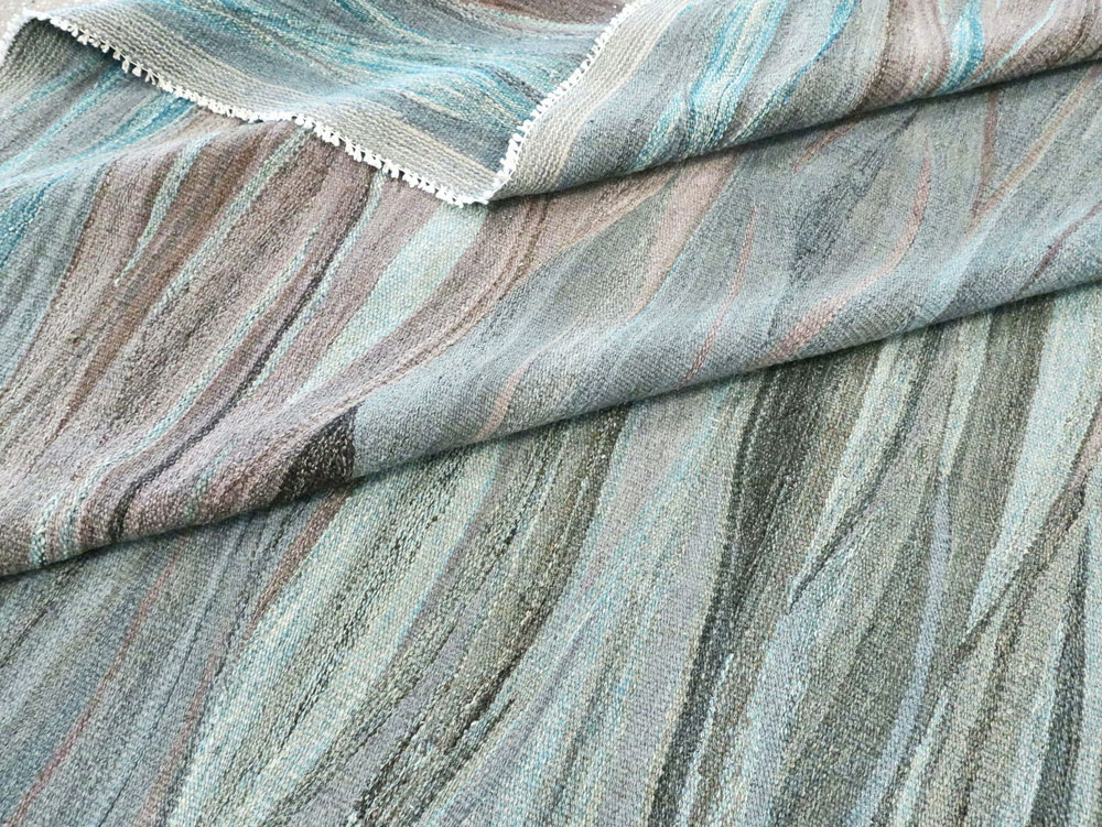 Modern Swedish Inspired Turkish Flatweave, No.28124 - Galerie Shabab