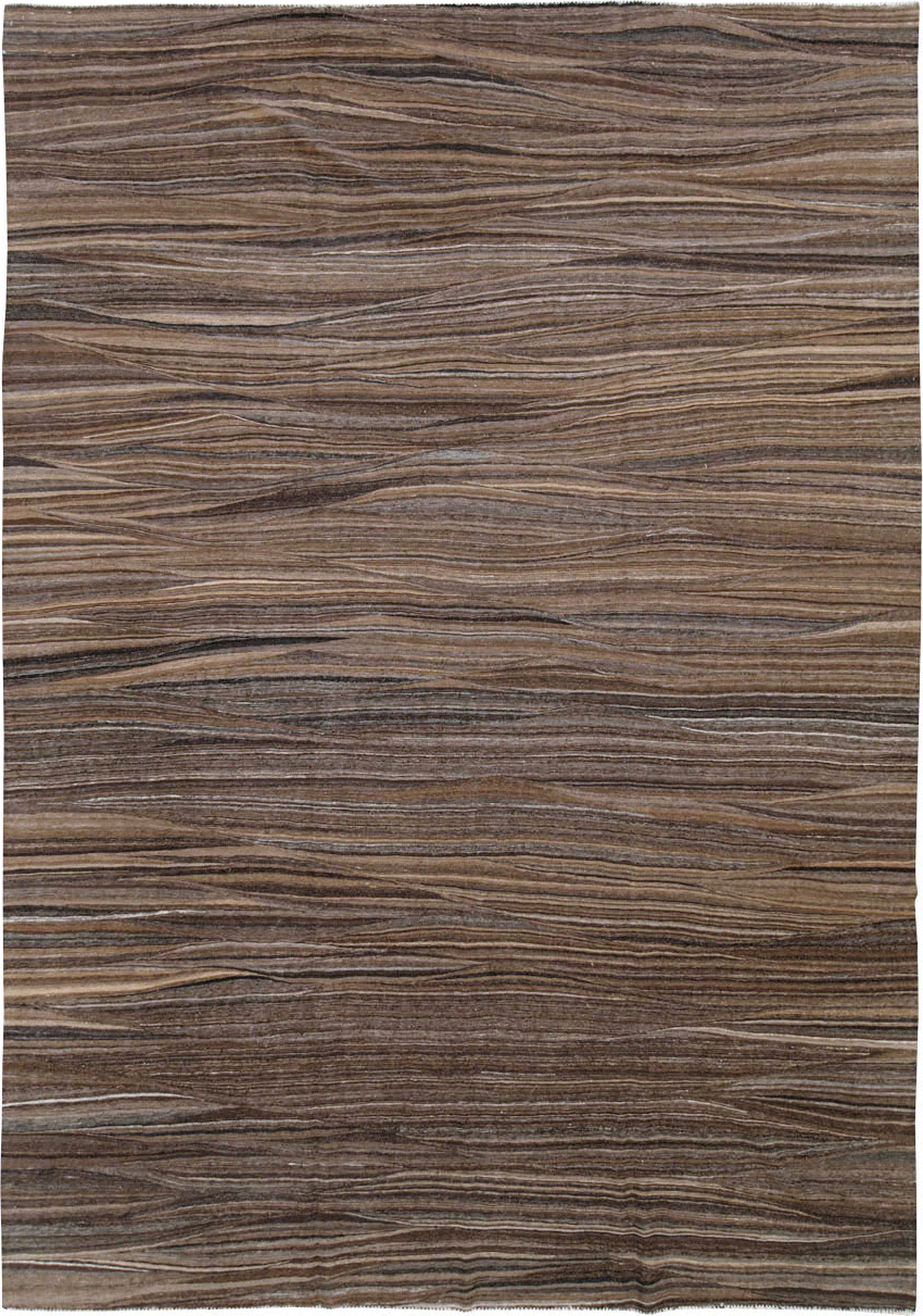 Modern Swedish Inspired Turkish Flatweave, No.28125 - Galerie Shabab