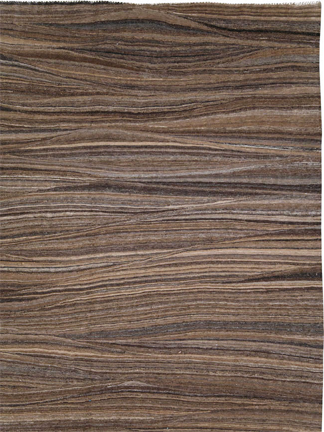 Modern Swedish Inspired Turkish Flatweave, No.28125 - Galerie Shabab