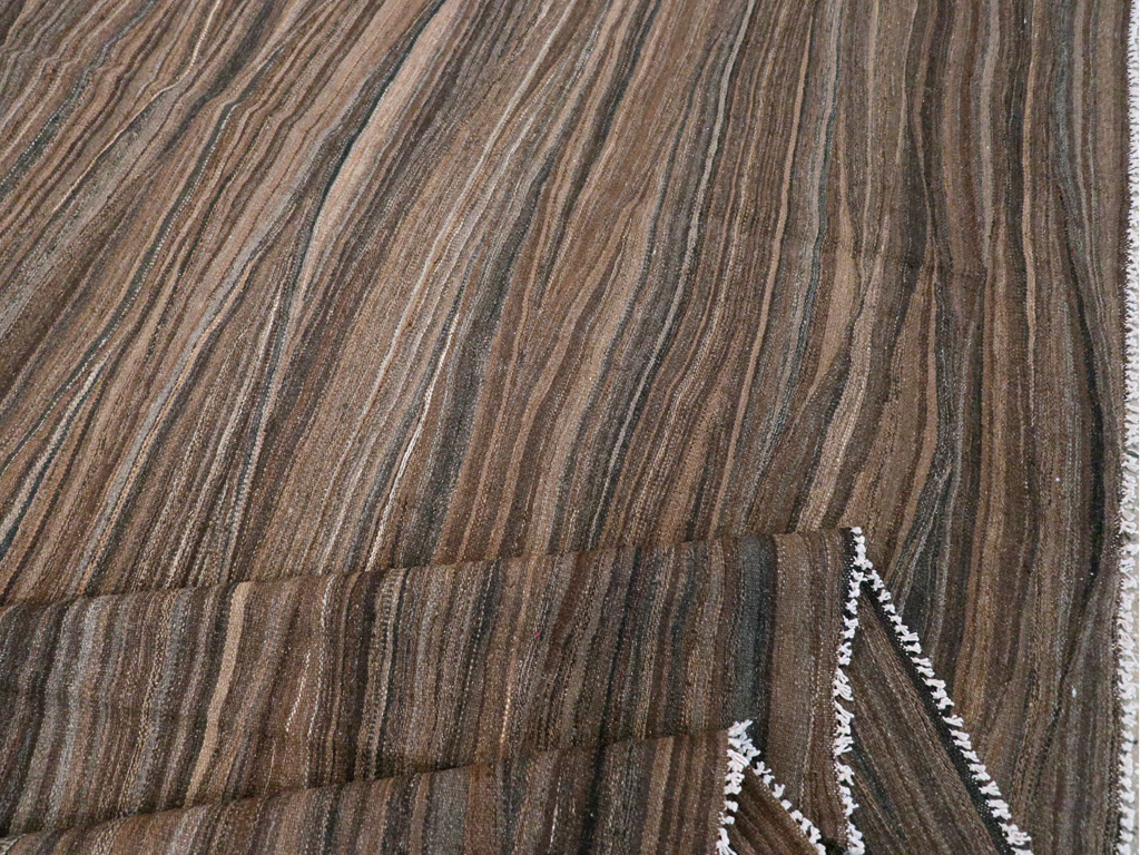 Modern Swedish Inspired Turkish Flatweave, No.28125 - Galerie Shabab