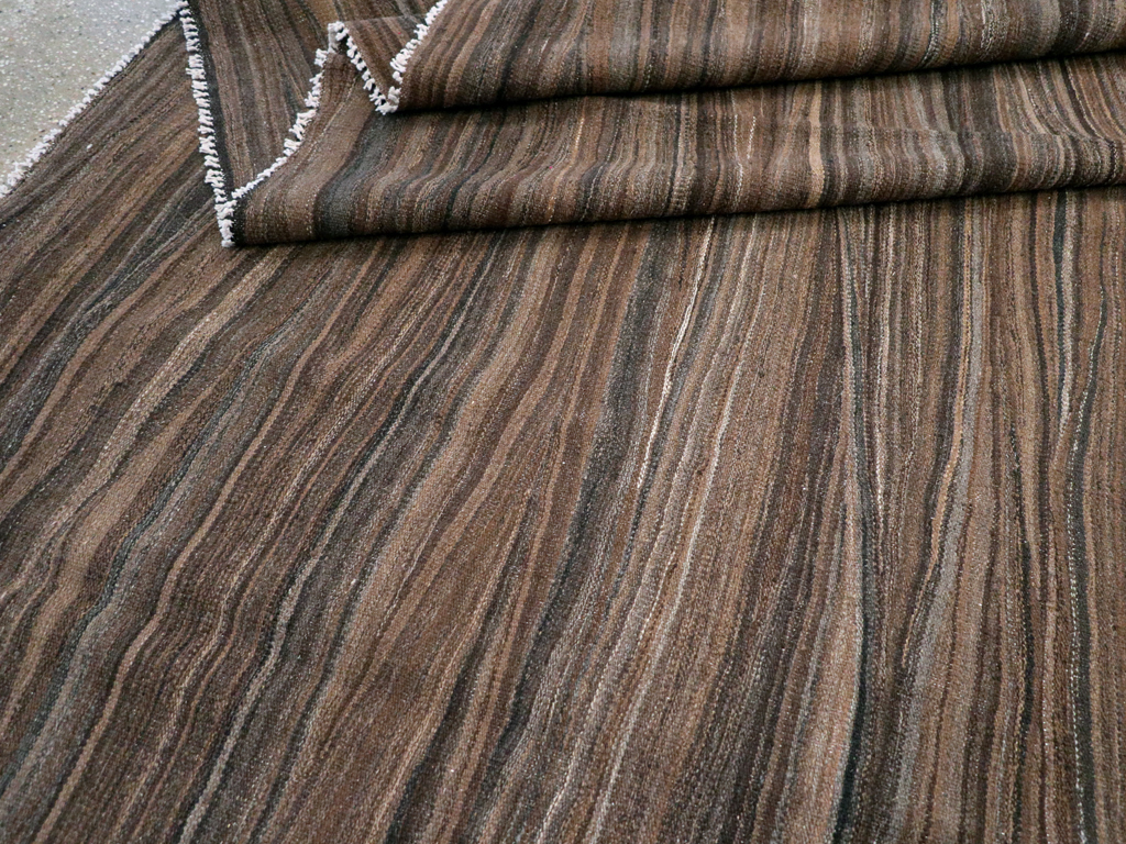 Modern Swedish Inspired Turkish Flatweave, No.28125 - Galerie Shabab