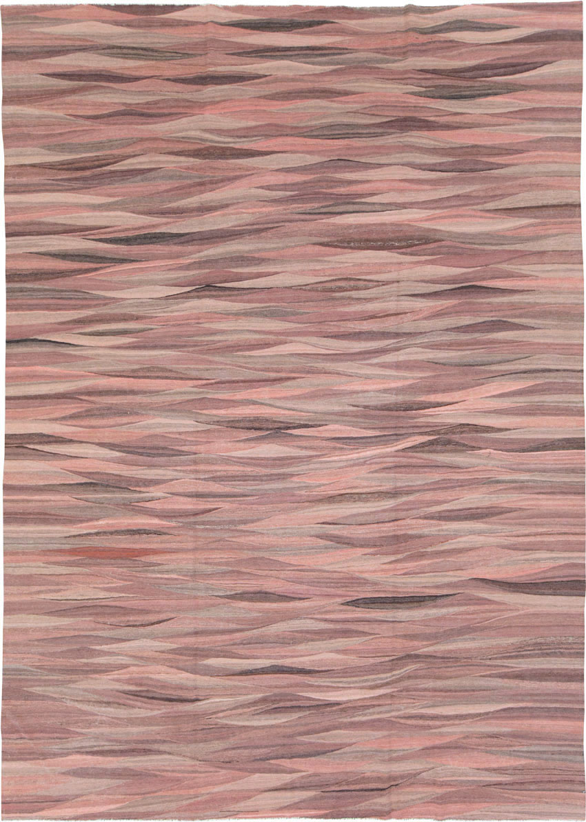Modern Turkish Flatweave Kilim , No.28126 - Galerie Shabab