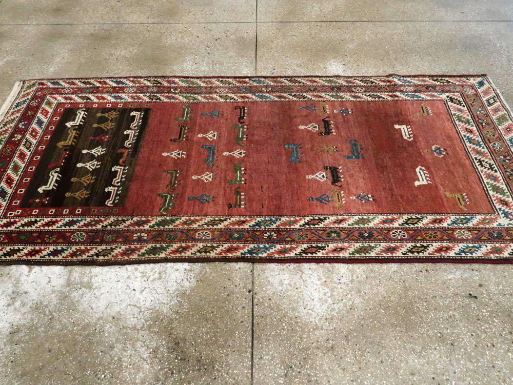 Antique Persian Kurdish Runner, No.28128 - Galerie Shabab