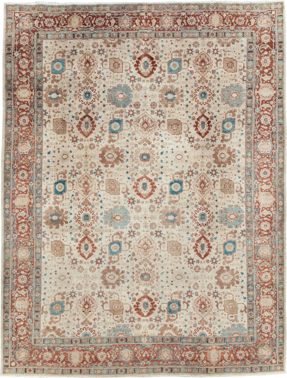 Antique Persian Tabriz Carpet, No.28134 - Galerie Shabab