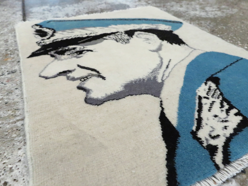 Vintage Persian Tabriz Pictorial Rug, No.28139 - Galerie Shabab