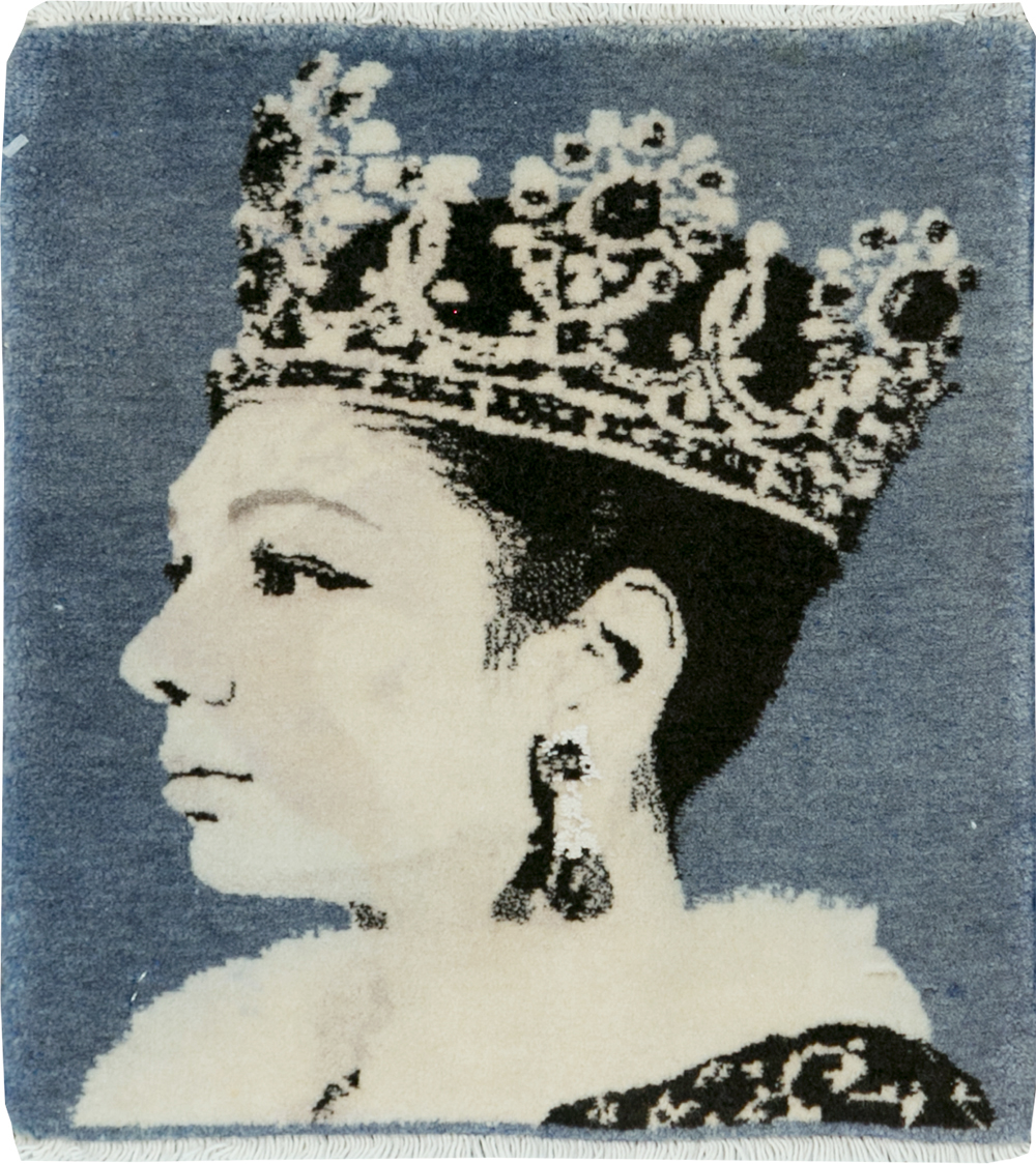 Vintage Persian Tabriz Pictorial Rug, No.28141 - Galerie Shabab