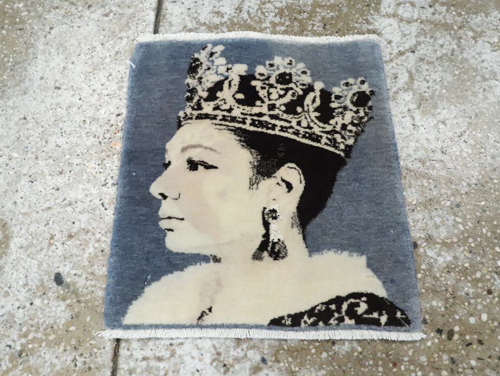 Vintage Persian Tabriz Pictorial Rug, No.28141 - Galerie Shabab