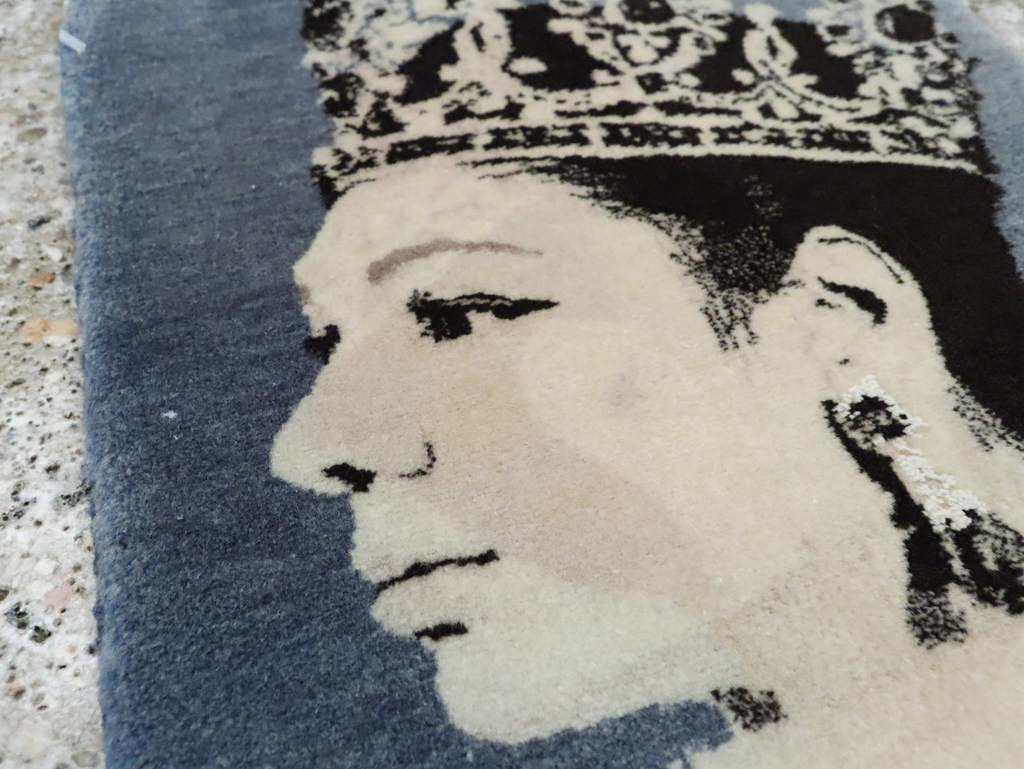 Vintage Persian Tabriz Pictorial Rug, No.28141 - Galerie Shabab