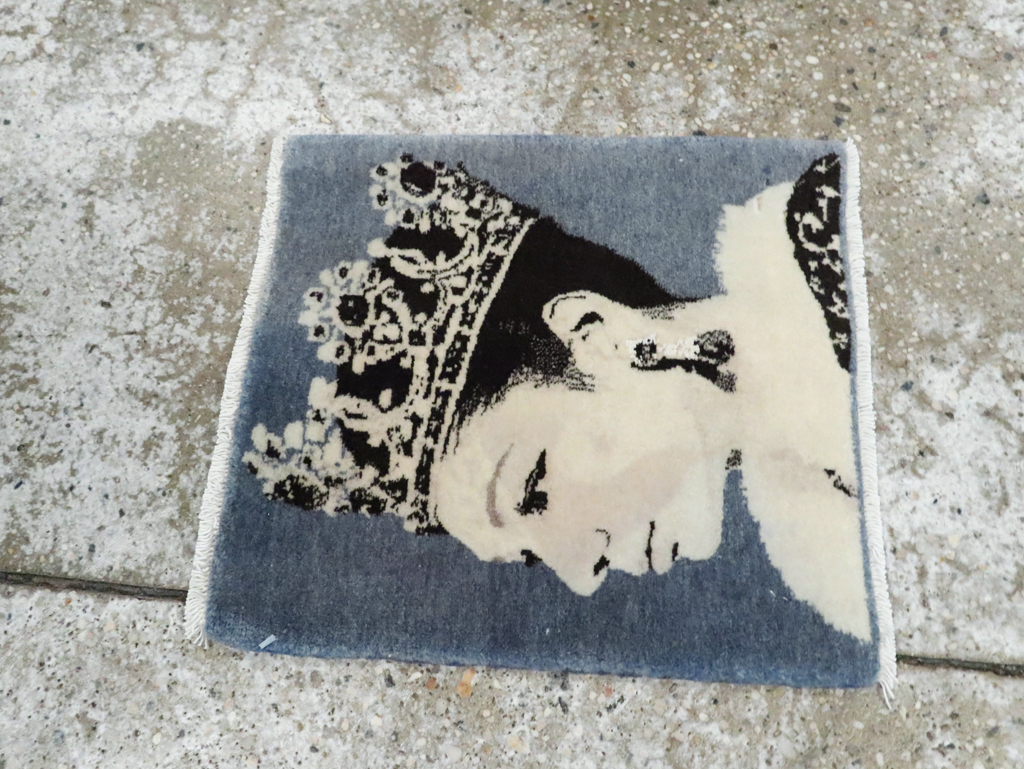 Vintage Persian Tabriz Pictorial Rug, No.28141 - Galerie Shabab